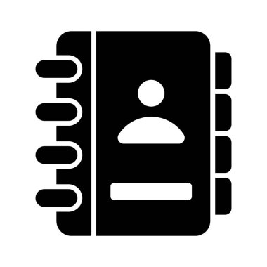 Kişi kitabının görsel olarak çekici simgesi, kullanmaya ve indirmeye hazır