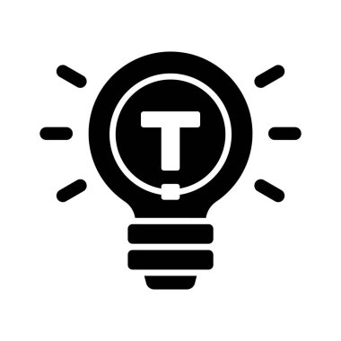 Ampul vektör tasarımı, hızlı ipuçları simgesi tasarımı