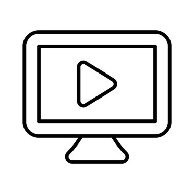 Video düzenleme simgesi video görüntülerini kesmek, düzenlemek ve geliştirmek için kullanılan yazılım özelliklerini temsil eder.