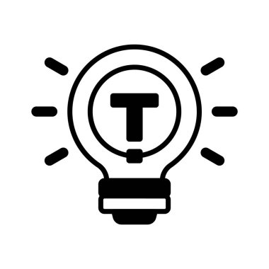 Ampul vektör tasarımı, hızlı ipuçları simgesi tasarımı