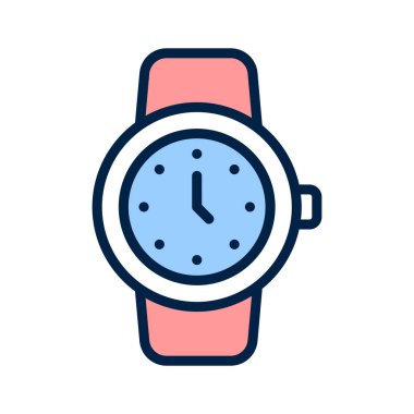 Modern tarzda kol saatinin görsel olarak mükemmel simgesi