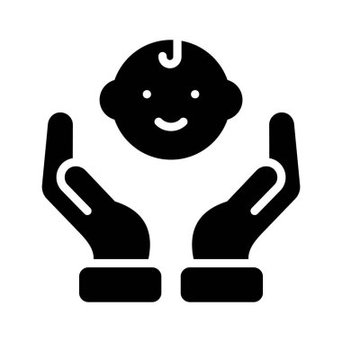 Bebek bakım vektörünün konsept simgesini gösteren bebek