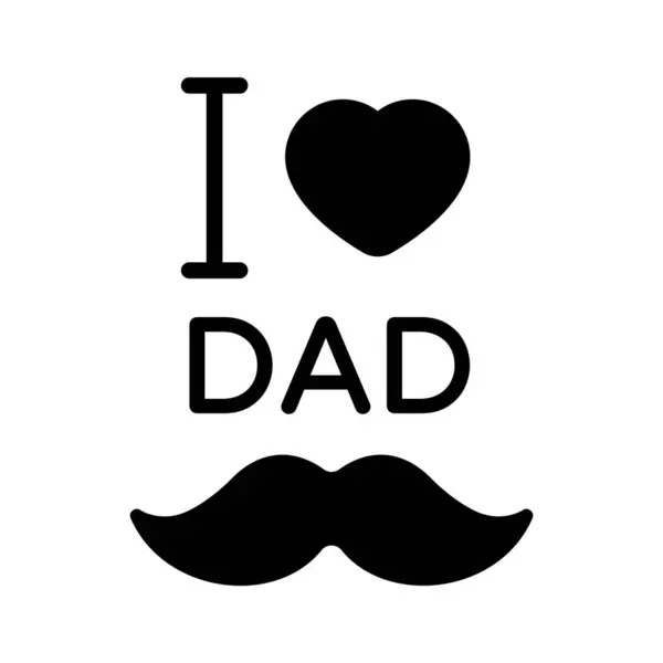 stock vector Get this creative icon of i love dad, father day vector design