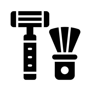 Aksesuar simgesi tasarımı beyaz arkaplanda izole ediliyor