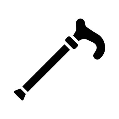 Bu güzel baston ikonunu düzenlenebilir şekilde tut