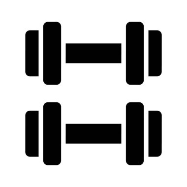 Dambılların modern simgesi, ağırlık kaldırma aracı vektörü