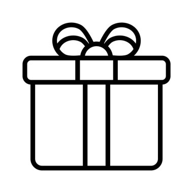 İyi tasarlanmış hediye kutusu, sürpriz, kutlamalar, hediye sepeti vektör tasarımı ikonu