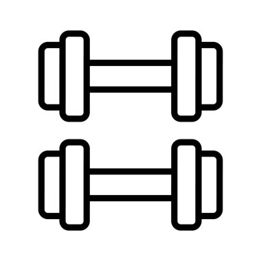 Dambılların modern simgesi, ağırlık kaldırma aracı vektörü