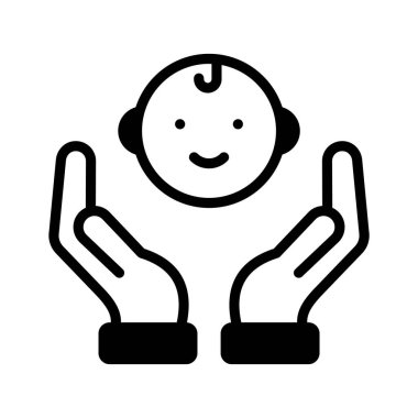 Bebek bakım vektörünün konsept simgesini gösteren bebek