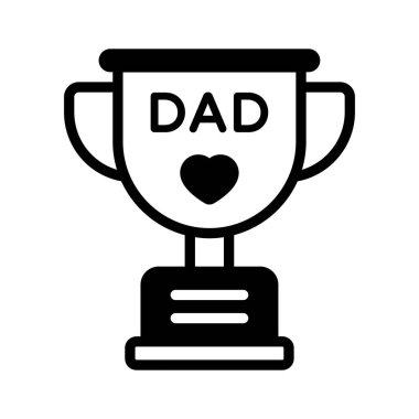 Düzenlenebilir tasarım tarzında kupanın görsel olarak mükemmel simgesi