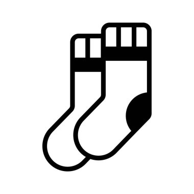 Çorapların eşsiz simgesi, düzenlenebilir grafikler