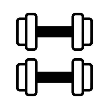 Dambılların modern simgesi, ağırlık kaldırma aracı vektörü