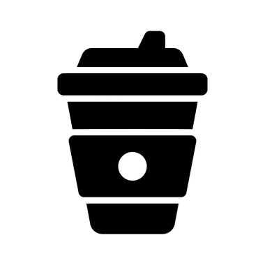 Ellerinizi bu yaratıcı paket servis kahve ikonuna koyun. Portatif kahve.