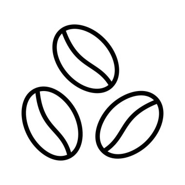 Modern moda kahve çekirdeklerinin görsel olarak mükemmel simgesi.