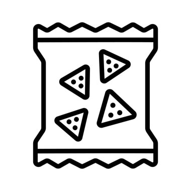 Bu yaratıcı el yapımı abur cubur paket simgesi tasarımını yakalayın