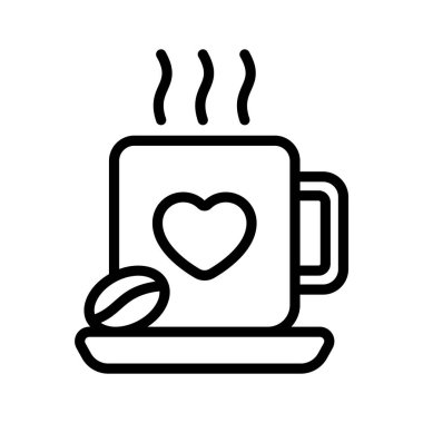 Kahve fincanı, sıcak içecek, buhar vektörü tasarımlı çay fincanı.