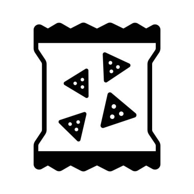 Bu yaratıcı el yapımı abur cubur paket simgesi tasarımını yakalayın