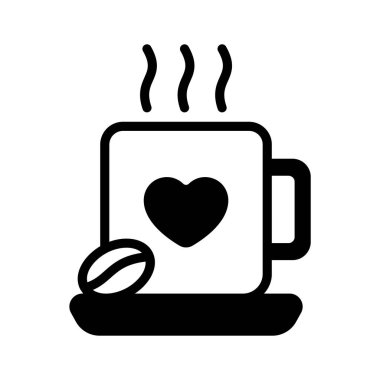 Kahve fincanı, sıcak içecek, buhar vektörü tasarımlı çay fincanı.