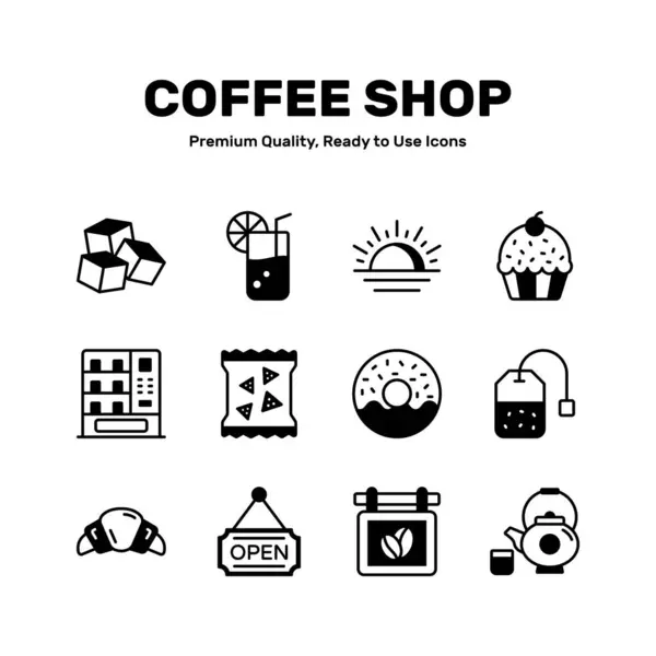 stock vector Take a look at this amazing coffee shop icons set