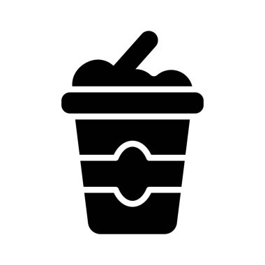 Kremalı, mayalanmış süt ürünlerini temsil eden bir yoğurt ikonu, genellikle atıştırmalık ya da tatlı olarak tüketilir..