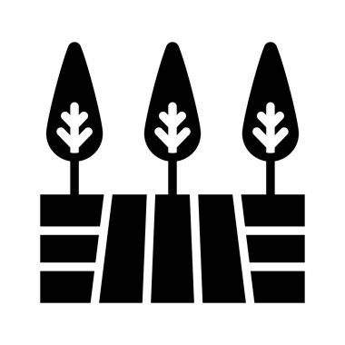 Tarla alanlarının bu inanılmaz ikonuna bir bakın, vektör kullanmaya hazır.