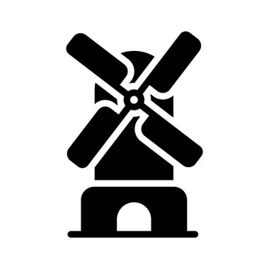 Modern tasarım tarzında bu inanılmaz çiftlik yel değirmeni ikonunu yakala.