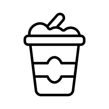 Kremalı, mayalanmış süt ürünlerini temsil eden bir yoğurt ikonu, genellikle atıştırmalık ya da tatlı olarak tüketilir..