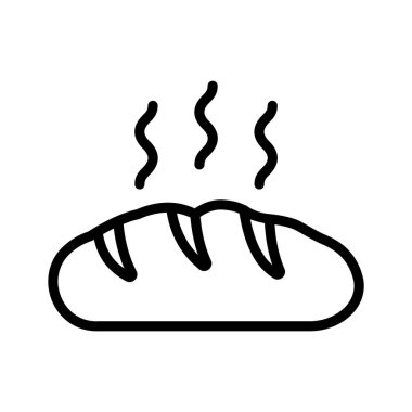 Ekmek simgesi tasarımı, baget ekmek vektörü modayı takip ediyor