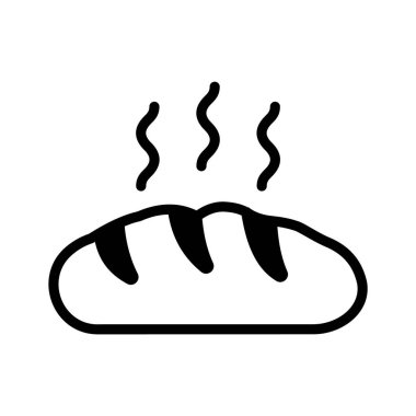 Ekmek simgesi tasarımı, baget ekmek vektörü modayı takip ediyor