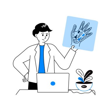 El röntgeninin bu muhteşem çizimine bakın.