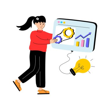 İşletme yönetiminin bu muhteşem düz çizimini elde et.