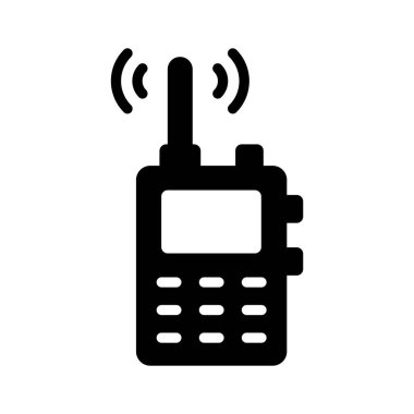 Telsizin bu vektör simgesi ile arkadaşlarınızla bağlantı kurun