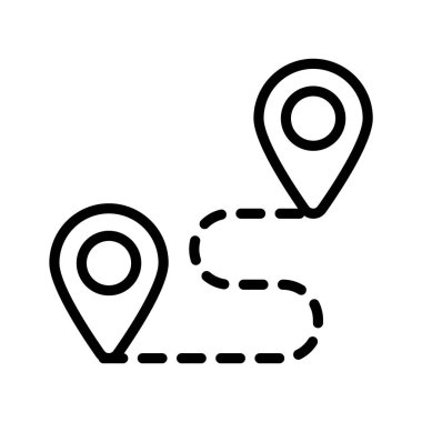 Konum pimlerinin bu simgesine bakın, yön işaretini temsil eder