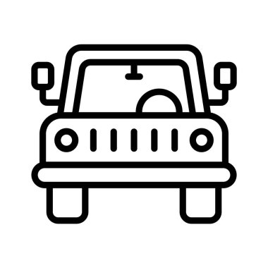 Jeep Vektör Simgesi ile yola çıkın! Macera temalı tasarımlar ve off-road meraklıları için mükemmel..