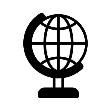 Elinizi bu küre ikonuna koyun ve dünya haritasını gösterin.