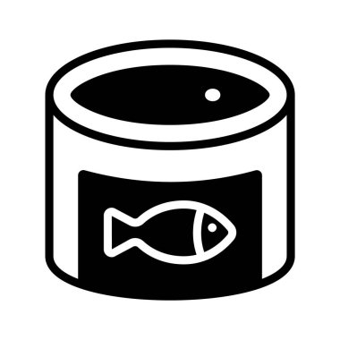 Parlak balık teneke taşıyıcı simgemizle tasarıma dalın