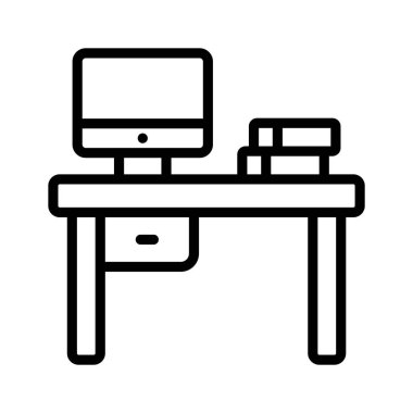 Office Furniture vector icon especially designed for ergonomic comfort and style clipart