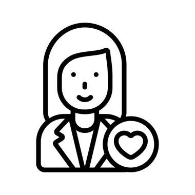 Favori Çalışan vektör simgesi, değerli takım üyelerinin bir işareti