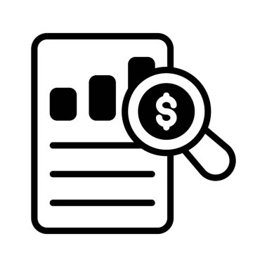 İyi tasarlanmış denetim raporu ikonu, mali, uyum ve performans değerlendirmeleri için uygun.