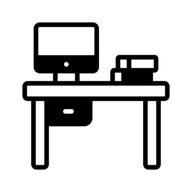 Office Furniture vector icon especially designed for ergonomic comfort and style clipart