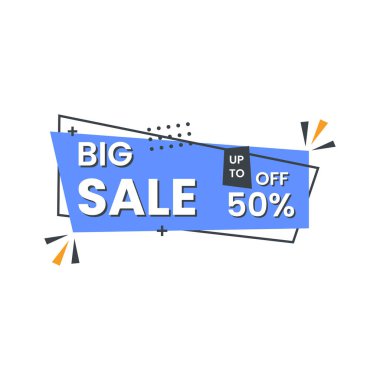 % 50 indirimli reklam panolarında% 50 indirimli..