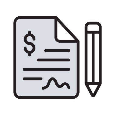 Kullanımı kolay bu inanılmaz düz fatura simgesini alın