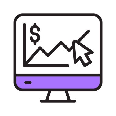 İş analizinin bu düz simgesini ele geçirin.