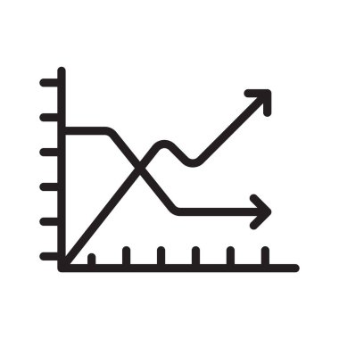 Şu anda kolayca bulunabilen pazar eğiliminin bu vektör simgesine bakın