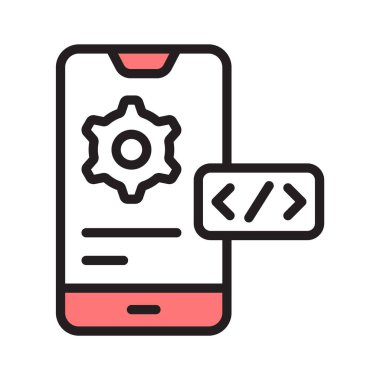 Yenilikçi uygulamalar yaratmak için uygulama geliştirme vektör simgesini kullan