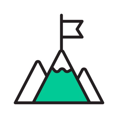 Sabit bir başarı simgesi ile başarıyı sembolize et.