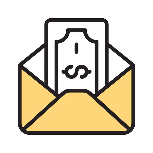 stock vector Receive your salary securely with the envelope icon, ensuring timely payments