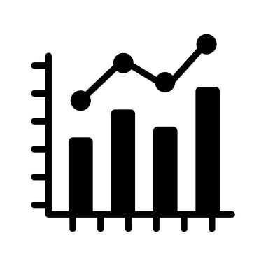 Burada bir çubuk grafik simgesi iş analizlerini temsil eder