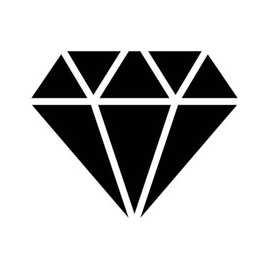 Kıymetli mücevher elmas ikonu lüksü ve değeri simgeler..