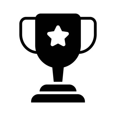 Galibiyet ödülü vektör ikonu ile başarıyı vurgula, başarıyı ve zaferi simgeliyor